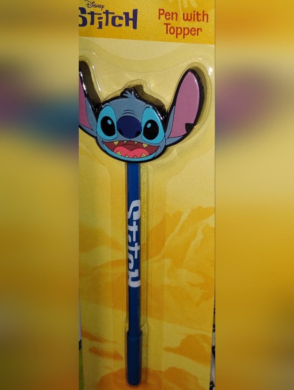 Stitch Character Pen - Blue with Pink Accents